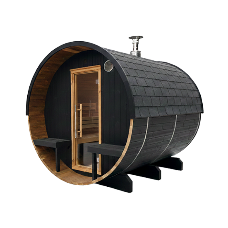 SAUNA DE EXTERIOR - ONYXIA BARREL 6 LUGARES