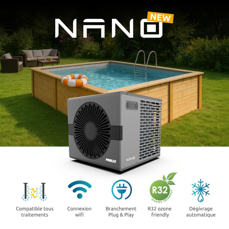 Bomba de calor Poolex Nano 2026 — até 30 m³