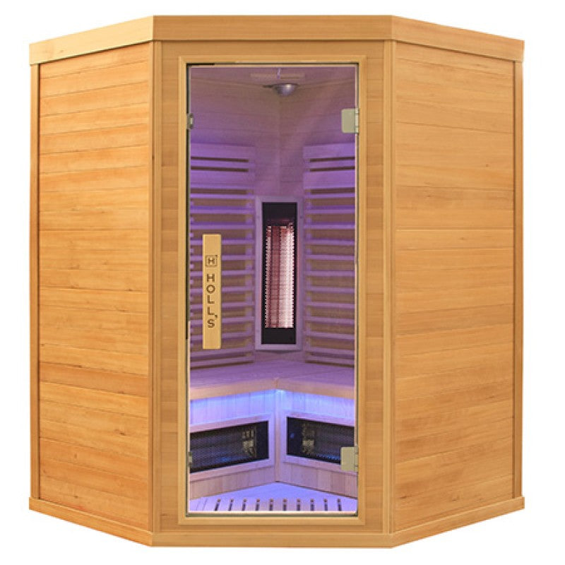 SAUNA DE INFRAVERMELHOS - PUREWAVE EVO 3 LUGARES EM ESQUINA