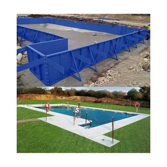 Painéis de aço para piscina — estrutura EVO